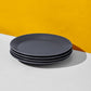 Rigby 4-Piece Handcrafted Stoneware Dinner Plate Set