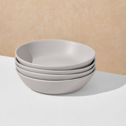 Rigby 4-Piece Handcrafted Stoneware Pasta Bowl Set