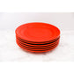 Tuxton Home Concentrix 6-Piece Ceramic Stoneware Plate Set