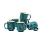 Tuxton Home Artisan 6-Piece Ceramic Stoneware Stackable Mug Set