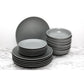 Tuxton Home Zion 18-Piece Ceramic Stoneware Service Set For 6